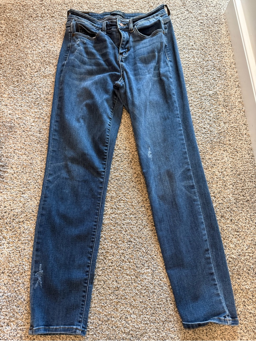 Judy Blue Straight Leg Jeans in Dark Blue Denim